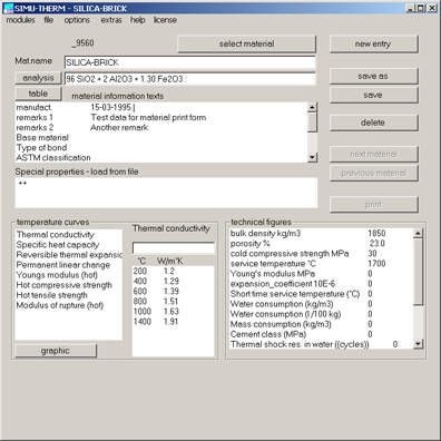 Material mangement main dialog 1